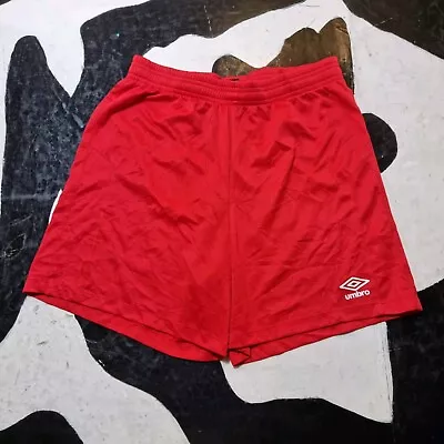 Umbro Shorts Red Drawstring Small  • £10