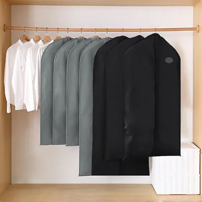 1/5/10Pc Garment Suit Bags Dress Clothes Coat Cover Breathable Protector Storage • $38.99