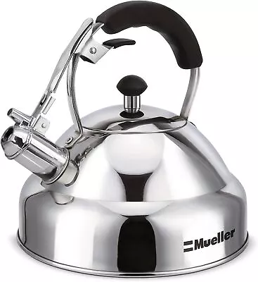 Stove Top Whistling Tea Kettle - Only Culinary Grade Stainless Steel Teapot NEW • £24.53