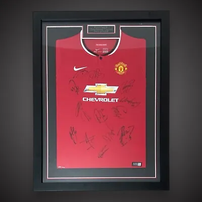 Multi Signed Manchester United Football Shirt In A Frame Bid From £125 • $157.91