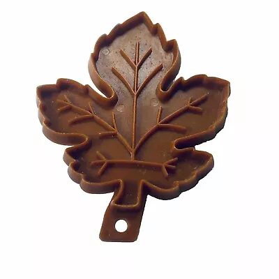 Maple Leaf Cookie Cutter 3.5 Inch Fall Brown Imprint Vintage 1975 Hallmark Cards • $9.94