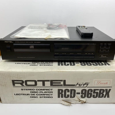 £149.99 • Buy Rotel RCD 965BX Discrete CD Player Hi-Fi Separate Vintage 1990s Model