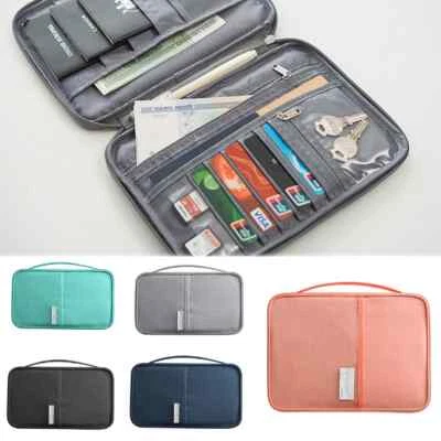 $16.99 • Buy Waterproof Passport Holder Travel Document Wallet RFID Bag Family Case Organizer
