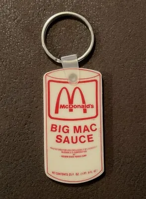 Vintage McDonald’s Big Mac Sauce Keychain (Golden State Foods Corp.) • $8.99