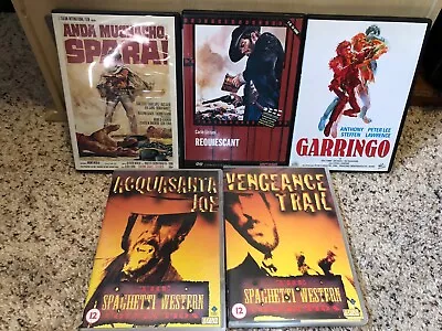 Spaghetti Western Dvd Lot Region 2 Requiescant Garringo Vengeance Trail  • $29.99