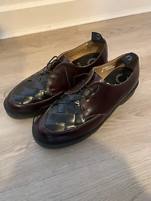 Fred Perry X George Cox UK 10 Norwegian Leather Ox Blood Shoe NWOT • £80