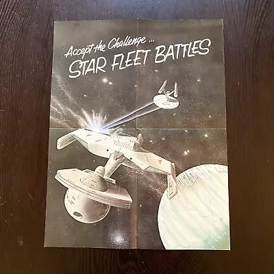 Vintage Fasa Games Star Fleet Battles Approx 16 X22  Folded Advertising Poster • $57.95