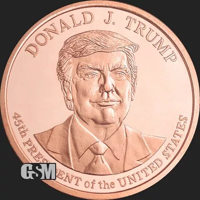 Lot Of 100 X 1 Oz Trump .999 Fine Copper Rounds Made In Usa • $129.99