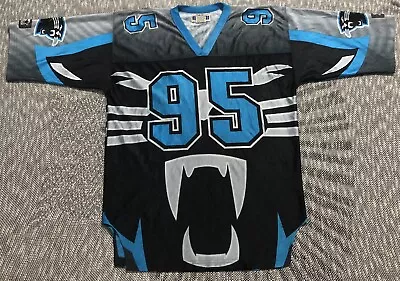 Vintage NFL Carolina Panthers Big Logo Retro Starter NFL Jersey Size Large • $59.99