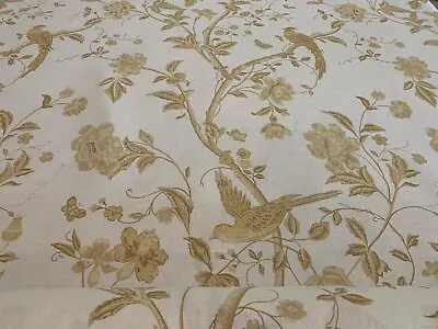 Laura Ashley Summer Palace Gold Fabric SOLD PER METRE 😊 • £24.50