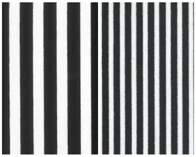 100% Cotton Poplin Black/White Striped Patterned Printed Dress Fabric Material  • £1.50