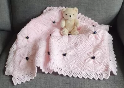 ***Hand Knitted Baby Blanket*** • £14.99