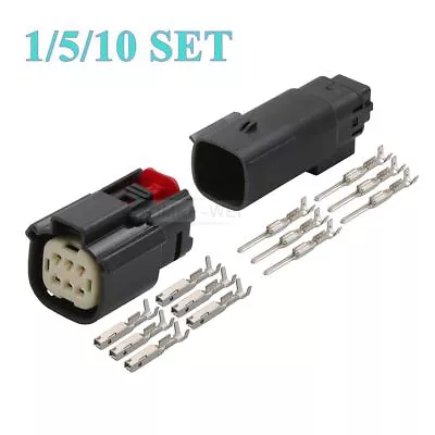 6 Pin/Way Molex MX150 Motorcycle Automotive Male Female Connector Plug Kit • $5.28