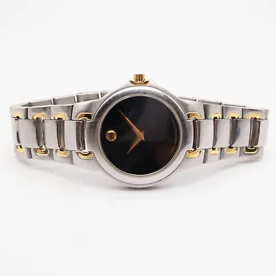 Movado Meza 81 A1 1851 Stainless Steel & Goldtone Quartz Wristwatch Keeps Time • $80