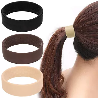 £3.64 • Buy O Hair Tie Band One Wide Pony Band Clip Wide Pony Foldable Hair Band New