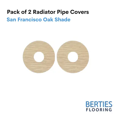 Radiator Pipe Covers Self-Stick Rose Laminate Covers Pack Of 2 San Francisco Oak • £9.95