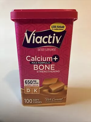 Viactiv Calcium + Vitamin D Supplement Soft Chews Caramel 100-Count • $8.50