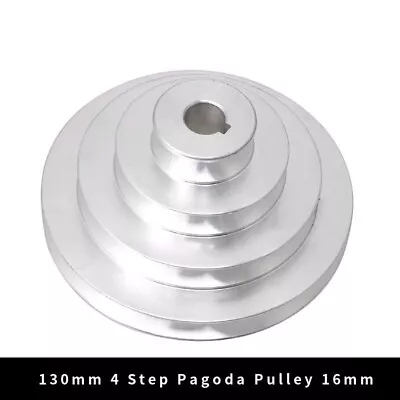 Metal Wheel Pulley 4 Step Bore Aluminum V-Belt Timing Belt Motor Shaft 41mm • $27.90