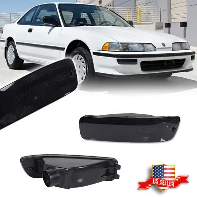 Smoke Front Bumper Turn Signal Lights For 92-93 Acura Integra RS / GS / LS / GSR • $29.99