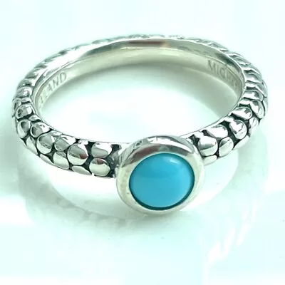 Michael Dawkins Turquoise Sterling Silver Stack Ring Size 6 • $45