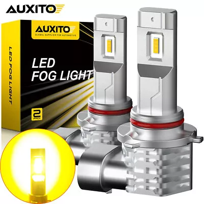 AUXITO H10 9145 9140 LED Fog Light Bulb 3000K Golden Yellow Bright 3000LM Canbus • $21.99