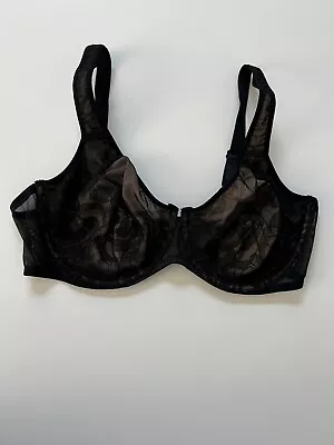 Wacoal Womens Bra 40D Black Lace Underwire 855225 • $10