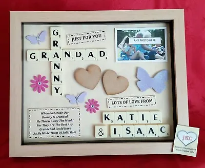 NAN GRANDAD Personalised GIFT  Picture Frame Grandparent  Anniversary Christmas  • £25.99