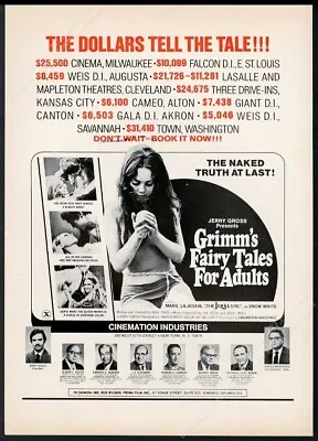 1972 Grimm's Fairy Tales For Adults Movie Release Marie Liljedahl Photo Vtg Ad • $9.99