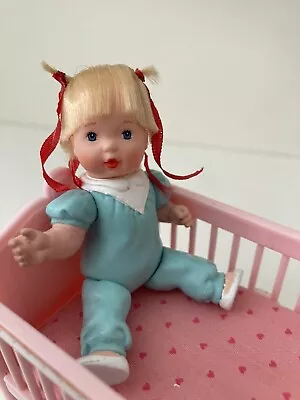 Rare Tiny Blessing Baby Kris Doll With Crib By Bandai • £25