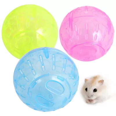 Plastic Pet Rodent Mice Jogging Ball Toy Hamster Gerbil Rat Exercise Balls Play  • £5.02