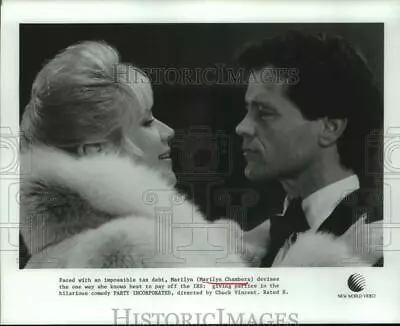 1989 Press Photo Actress Marilyn Chambers Acts In  Party Incorporated  • $17.99