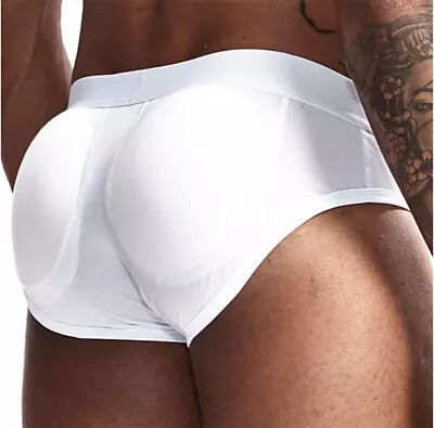 JOCKMAIL Sexy Mens Butt-Enhancing Padded Briefs Removable Pad U Convex Underwear • $12.68