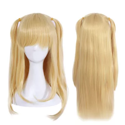 Anime Game Cosplay Wig Misa Amane Elina Vance Blonde Long Straight Women Hair • $17.89