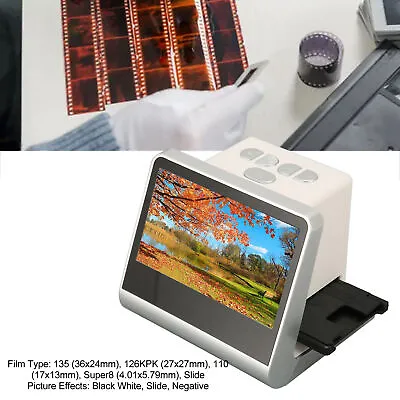 Film Scanner 5 Inch Color HD Screen 14MP 22MP JPEG NTSC PAL USB C Mini HD Kit • $96.76