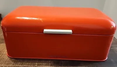 Large Red Bread Box - Bread Storage Container - Powder-Coated Stainless Steel • $30