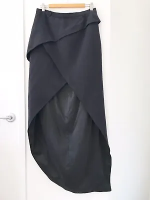 $95 • Buy SASS & BIDE Size 14 Black High Waist Heavy Weight  Twist & Shout  Skirt