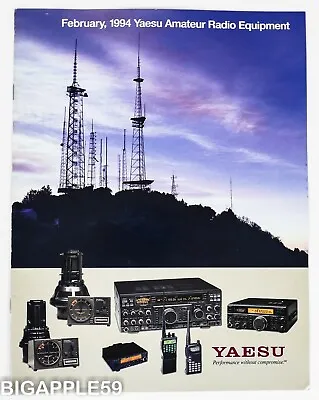Yaesu Amateur Radio Equipment Catalog 1994 Transceiver Receiver Handheld • $34.95
