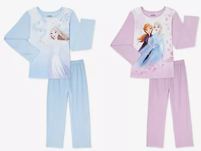 FROZEN Girls Cozy Pajamas 2 Pc Set Child Kids 4-12 PJ • $17.99