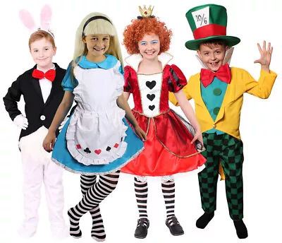 Kids Wonderland Costume Fancy Dress School Book Week Character Boys Girls Outfit • £23.99