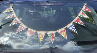 £30 • Buy Vintage Flags Pennant Collectable Rare Classic Car Camper Van Window Sucker