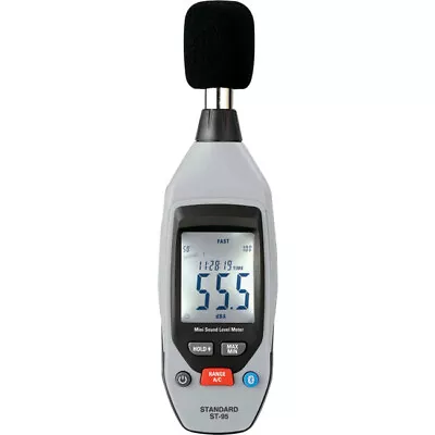 STANDARD ST95  Mini Sound Level Meter 35-130Db Range Bluetooth 4 Digits LCD • $76