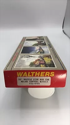 WALTHERS HO Scale 932-4705 50' Maine Central Waffle Side Box Car Kit NIB 29105 • $20