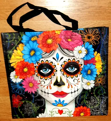Reusable Shopping Travel Tote Bag Floral Face Eco Friendly Tjmaxx New • $4.99