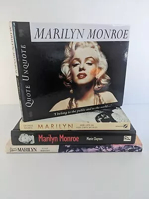 Marilyn Monroe Books X4 Hard Back HB Set Bundle Collectors Old Vintage  • $97.99