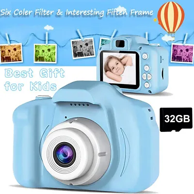 £12.90 • Buy Mini Digital Children Camera Kids Camera 2.0  LCD Toy 32G Card HD Kids Gift
