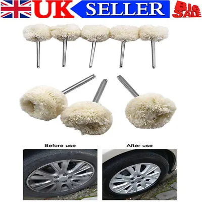 £7.18 • Buy 1/8  Shank Buffing Pad Polishing Mop Car Wheel Buffer Polisher Drill Attachment
