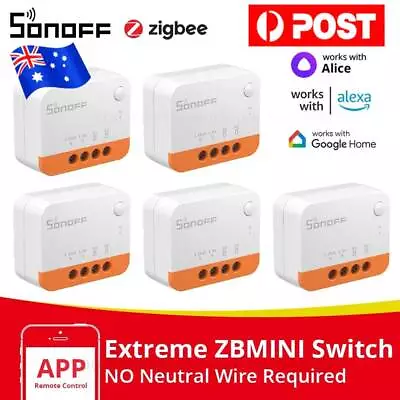 SONOFF ZBMINI-L2 Zigbee Smart Switch Module No Neutral Wire Required 2 Way AU🔥 • $44.52