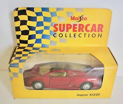 Maisto Jaguar XJ220 Metallic Red 1:40 Scale Mint & Boxed • £4