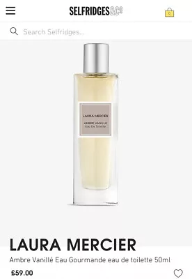 LAURA MERCIER Ambre Vanille Eau De Toilette 50ml - (New & Unboxed) • £79.99