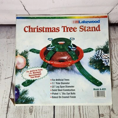 $29.99 • Buy NEW Vintage Artificial Christmas Tree Stand Lakewood Model A-4121 Open Box